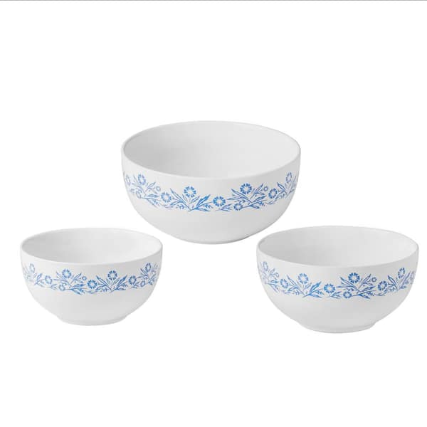 Corningware Cornflower 3-Piece Ceramic Mixing Bowl Set
