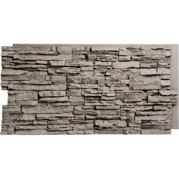 Ekena Millwork 45-3/4 in. x 24-1/2 in. Canyon Ridge Stacked Stone