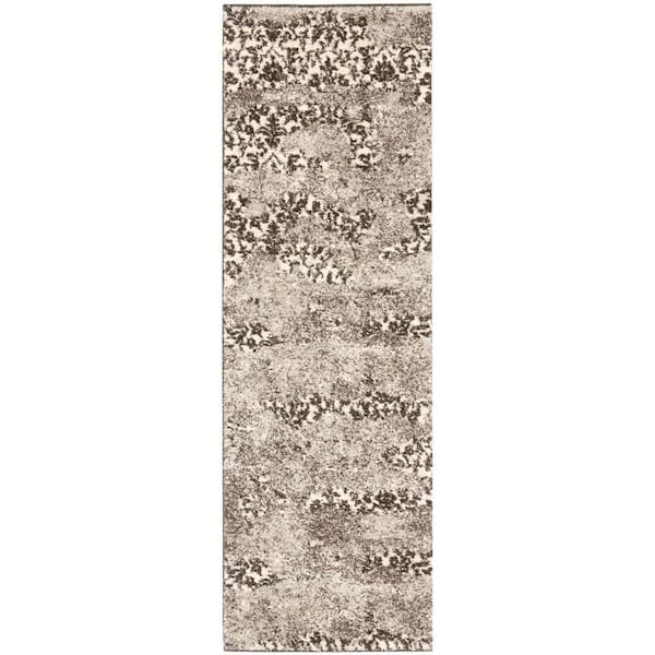 Safavieh Retro Black/Light Grey 2 ft. 3 in. x 9 ft. Runner
