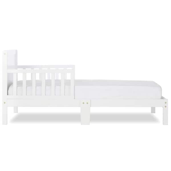 Dream On Me Brookside Toddler Bed in White 