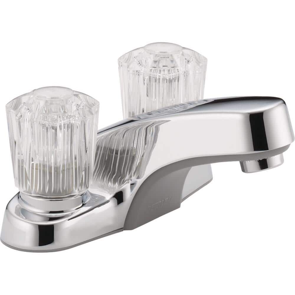 Core Collection Chrome 2-Handle Deck-Mount Bathroom Faucet