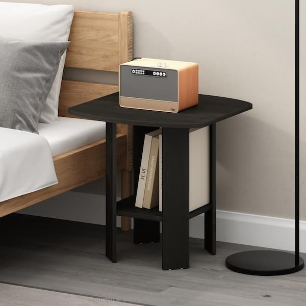 Furinno Tidur Espresso 20 in. W Nightstand