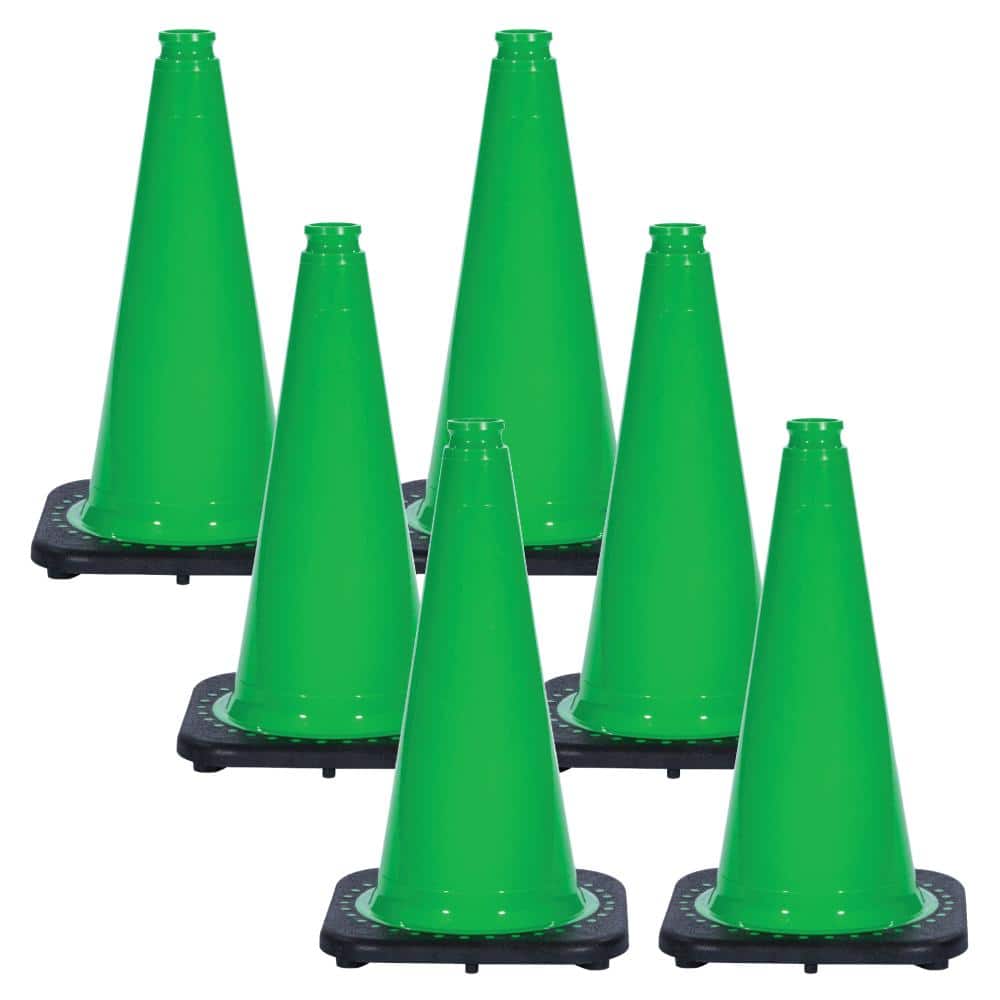 "18"" Green Traffic Cones (6-Pack)" price history on PriceWatchPro