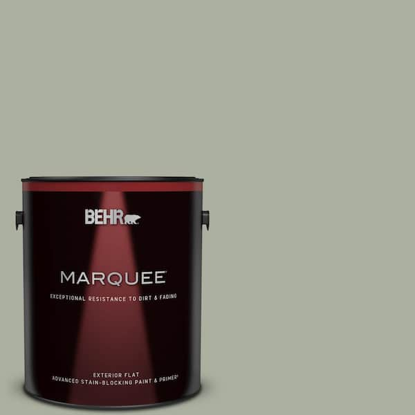 BEHR MARQUEE 1 gal. #ICC-67 Meditation Flat Exterior Paint & Primer