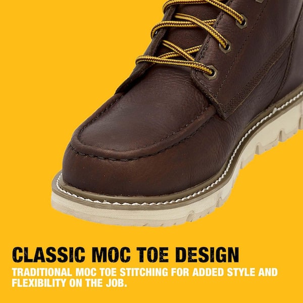 DEWALT Men's Flex Moc 6'' Work Boots - Soft Toe - Walnut Pitstop