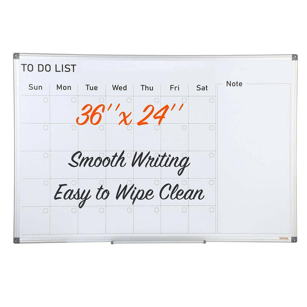 VEVOR 36" x 24" Magnetic Dry Erase Calendar Whiteboard