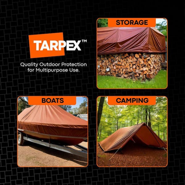 Tarpex 20 Mil Ultra Heavy-Duty Polyethylene Tarp 15 ft. x 15 ft