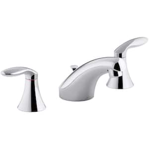 Coralais 8 in. Widespread 2-Handle Bathroom Faucet in Polished Chrome