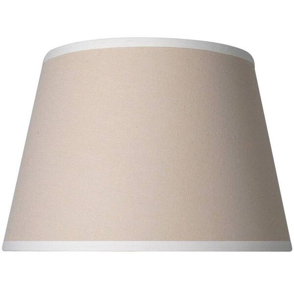 Unbranded Mix & Match Beige Accent Shade with White Trim