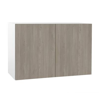 Ready to Assemble Threespine 36 in. x 24 in. x 12 in. Stock Bridge Base Cabinet in Grey Nordic