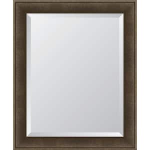 Medium Rectangle Charcoal Beveled Glass Classic Mirror (28 in. H x 34 in. W)