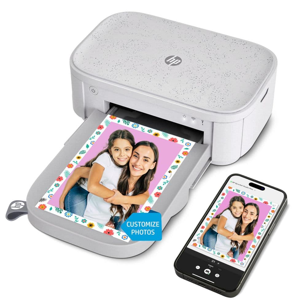 HP Sprocket Studio Plus 4 in. x 6 in. Instant Photo Printer ...