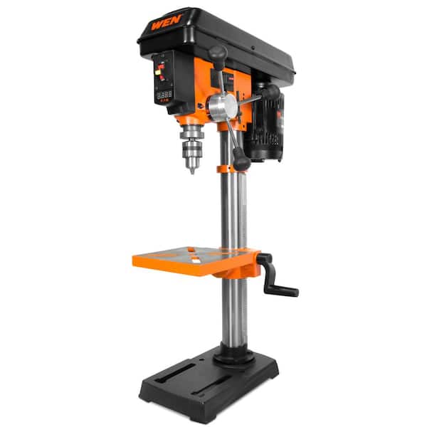 WEN 5-Amp 10 in. Variable Speed Cast Iron Benchtop Drill Press with Laser and 1/2 in. Chuck Capacity