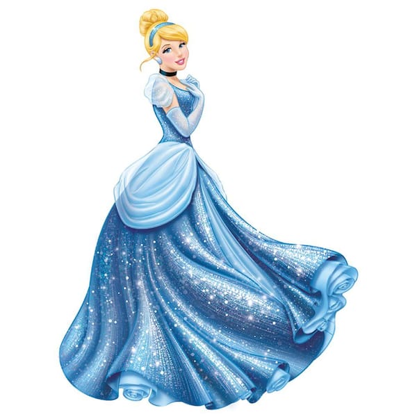 RoomMates 18 in. x 40 in. Disney Princess - Cinderella Glamour 18