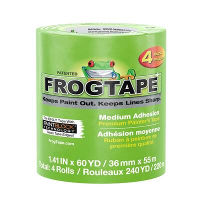 Multi-Surface 1.41 in. x 60 yds. Green Painter's Tape with PaintBlock (4-Pack)