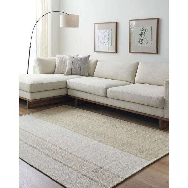 Bolu Brown Cottage Striped 8 ft. x 10 ft. Area Rug