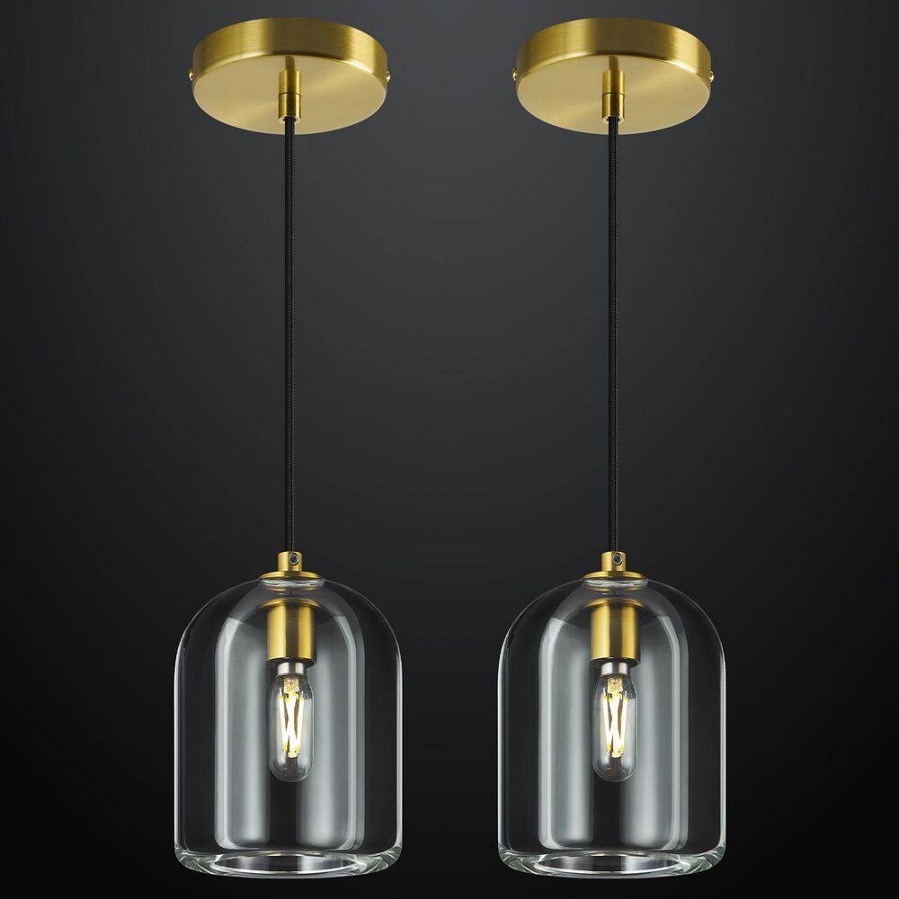 Modern Gold Pendant Lights Kitchen Island Ceiling Chandelier Indoor Crystal Hanging Light（2Pack） price history on PriceWatchPro