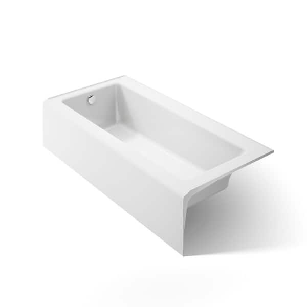 Bellwether 66 in. x 32 in. Soaking Bathtub with Left-Hand Drain in White