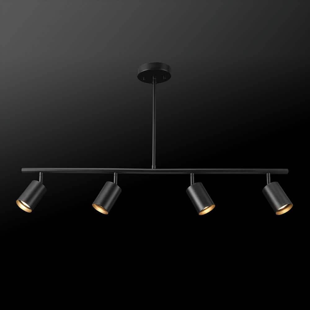 Willard Matte Black 4-Light Adjustable Track Lighting