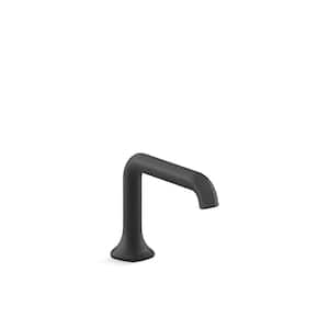 Occasion Bathroom Sink Faucet Spout with Straight Design in Matte Black