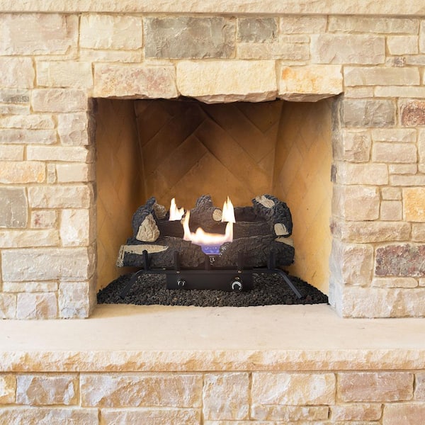 Pleasant Hearth Wildwood 24 in. Vent-Free Dual Fuel Gas Fireplace