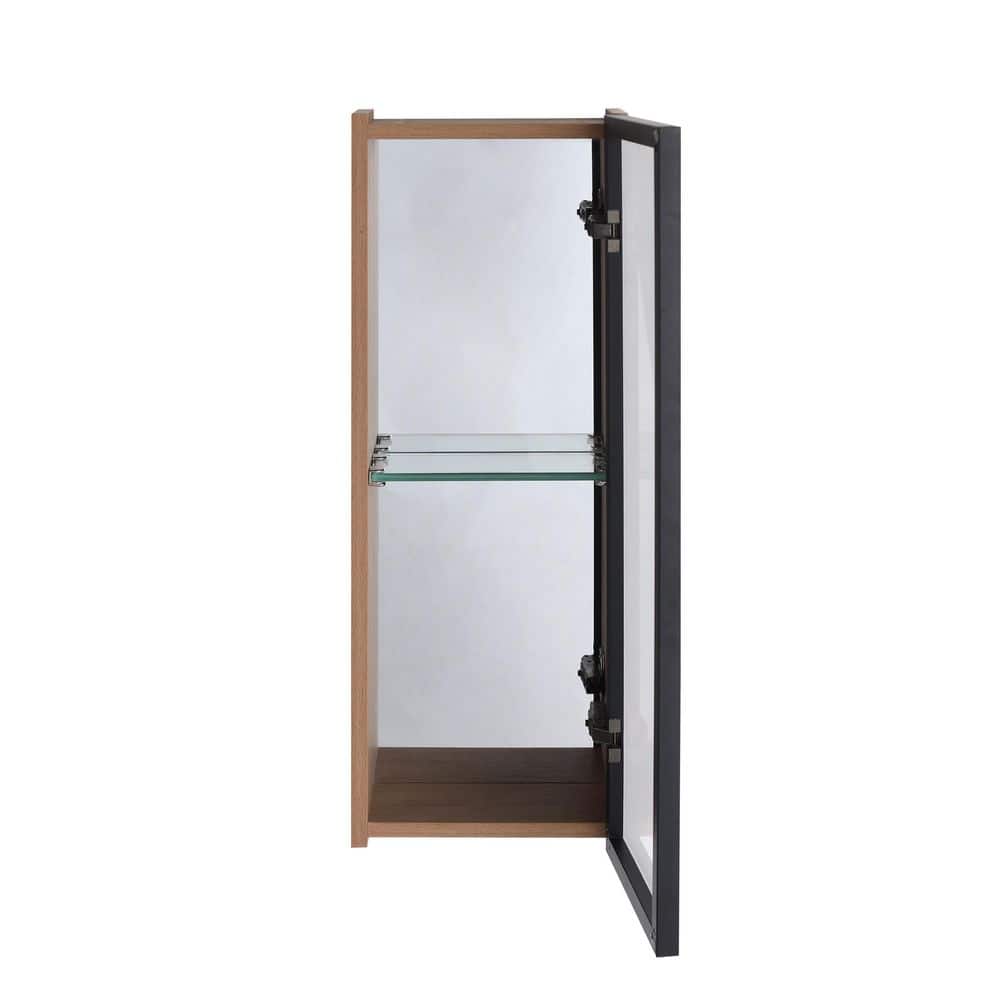 10 in. W x 27.6 in. H Imitative Oak Rectangular Plywood Wall Mounted Medicine Cabinet without Mirror with Adjustable price history on PriceWatchPro