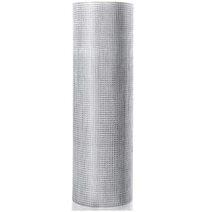 48 in. x 11 in. x 11 in., 1/2 in. 19-Gauge Hardware Cloth Silver Iron Mesh Cage Rolled Square Chicken Coop Garden Fence