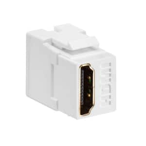 Feed Through, QuickPort HDMI Wire Connector - White