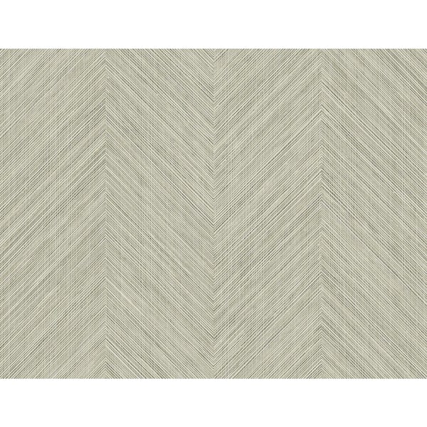 NextWall Neutral Chevron Stripe Vinyl Peel and Stick Wallpaper Roll (Covers 40.5 sq. ft.)