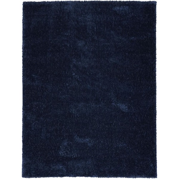 5 ft. x 7 ft. Navy Blue Shag Area Rug