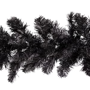 9 ft. x 10 in. Unlit Colorado Spruce Artificial Christmas Garland, Black