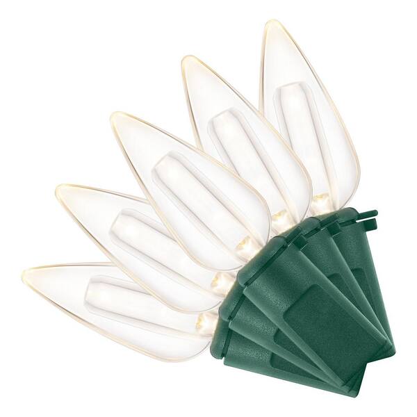 Home Accents Holiday 200L Warm White Smooth C6 Steady Lit LED Lights