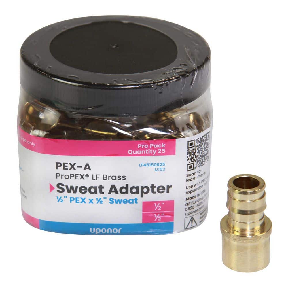 ProPEX 1/2 in. PEX-A Expansion Barb x 1/2 in. Copper Lead-Free Brass Female Sweat Adapter (25-Pack) price history on PriceWatchPro