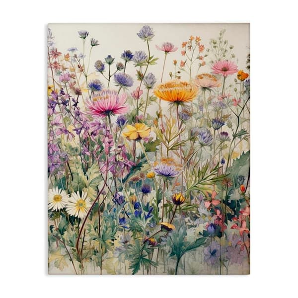 Mixed Wild Flowers by Ryley Gray Unframed Graphic Art Print Nature 36 in. x 48 in.
