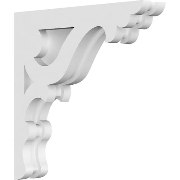 Ekena Millwork 1-7/8 in. x 10 in. x 10 in. PVC Cornelia Corbel