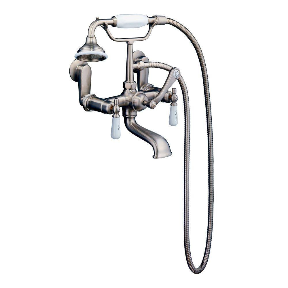 60'' Bisque Acrylic Clawfoot Freestanding Soaking Bathtub