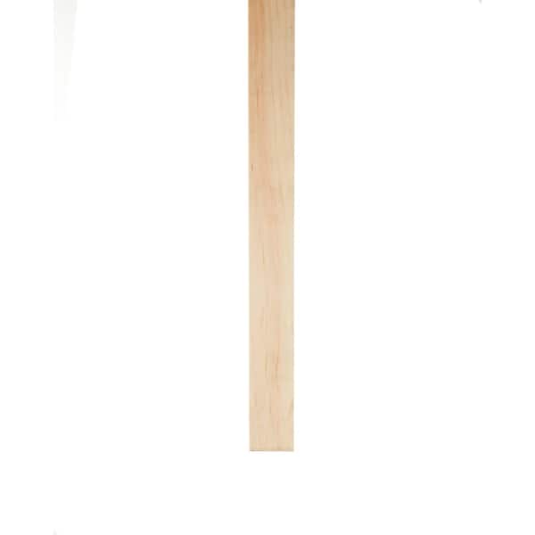 1 in. x 2 in. x 6 ft. Select Kiln-Dried Square Edge Common Softwood Whitewood Board