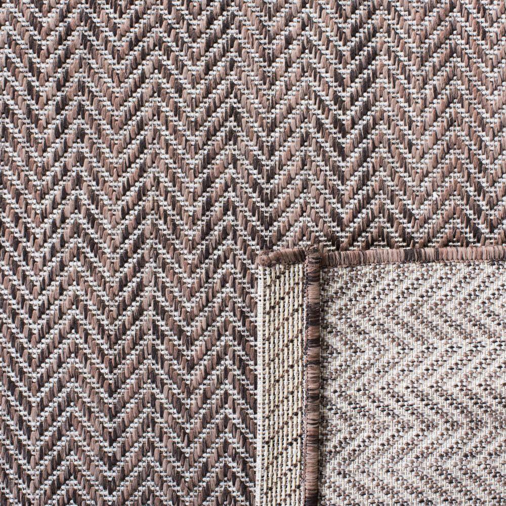 Reversible Gray Synthetic 9' x 12' Easy-Care Area Rug
