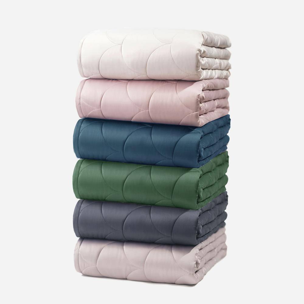 Rose Gold Full/Queen Reversible Velvet and Satin Blanket