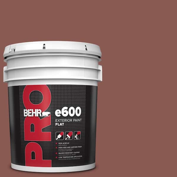 BEHR PRO 5 gal. #MQ1-20 Rust Flat Exterior Paint
