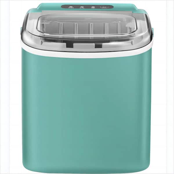 COWSAR 8.7 in. W 26 lbs. Per Day Bullet Ice Portable Counter Top Ice Maker in Green