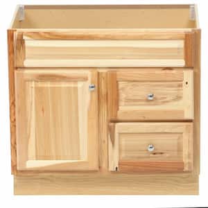 Hampton 36 in. W x 21 in. D x 33.5 in. H Bath Vanity Cabinet without Top in Natural Hickory