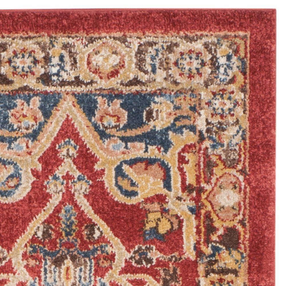 Handmade Red Synthetic Stain-Resistant Runner Rug, 2'3" x 12'