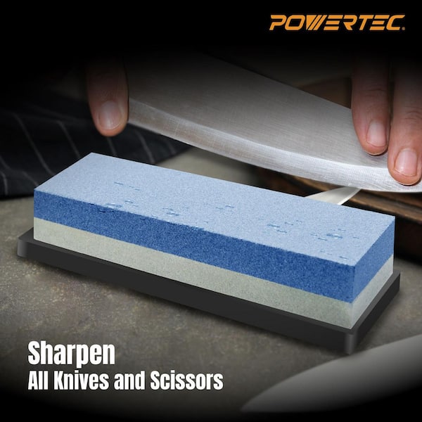 Whetstone Knife Sharpening Stone, Dual Grit 1000/6000 Water Stone for Sharpening Kitchen Knives, Razors, Chisels (2PK)