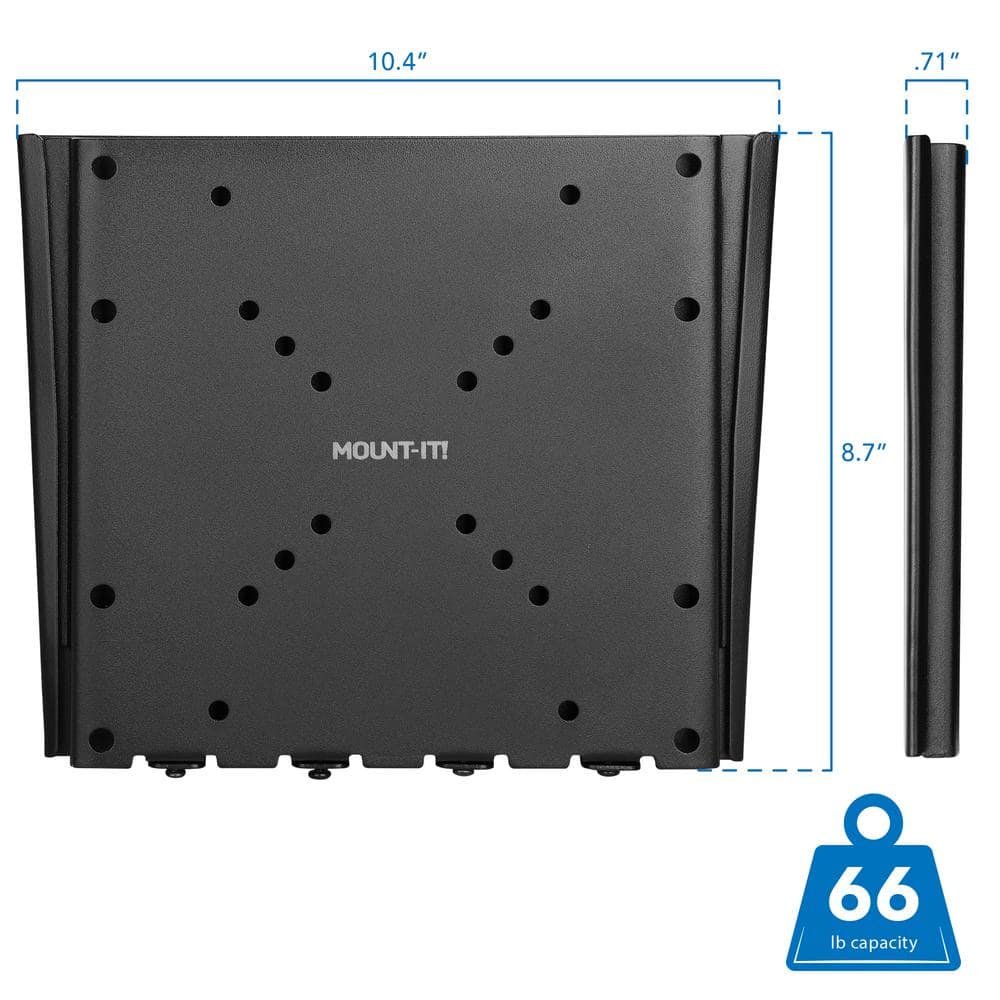 Heavy Gauge Steel Low Profile Fixed TV Wall Mount for 23"-42" Screens