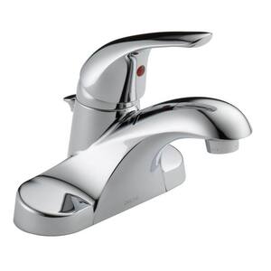 Foundations 4 in. Centerset Single Handle Bathroom Faucet in Polished Chrome