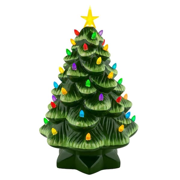 Mr. Christmas 14 in. Nostalgic Christmas Tree in Green 19649 - The Home ...