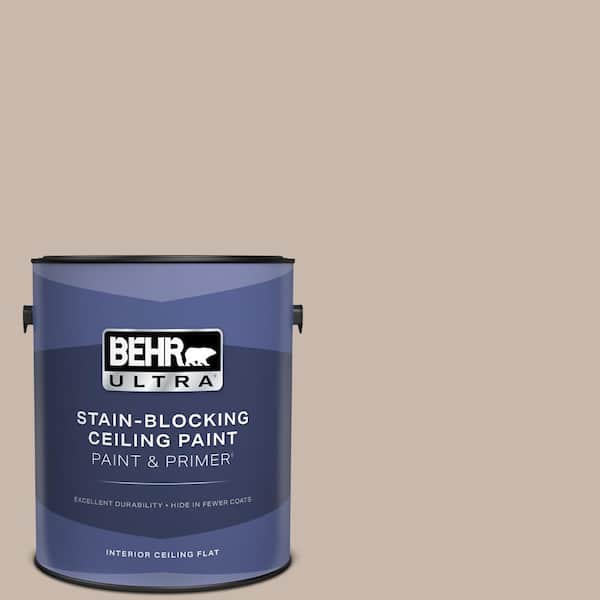 BEHR ULTRA 1 gal. #N230-3 Armadillo Ceiling Flat Interior Paint and Primer