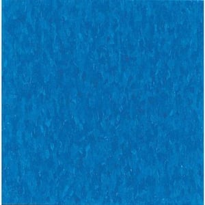 Take Home Sample - Imperial Texture VCT Caribbean Blue Standard Excelon Vinyl Tile - 6 in. x 6 in.