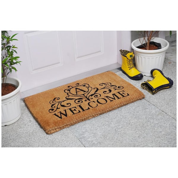 Kingston Welcome 36 in. x 72 in. Monogram B Door Mat